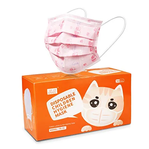 3-Ply Disposable Children Hygiene Mask, Kids Mask, 50 PCS - BOX