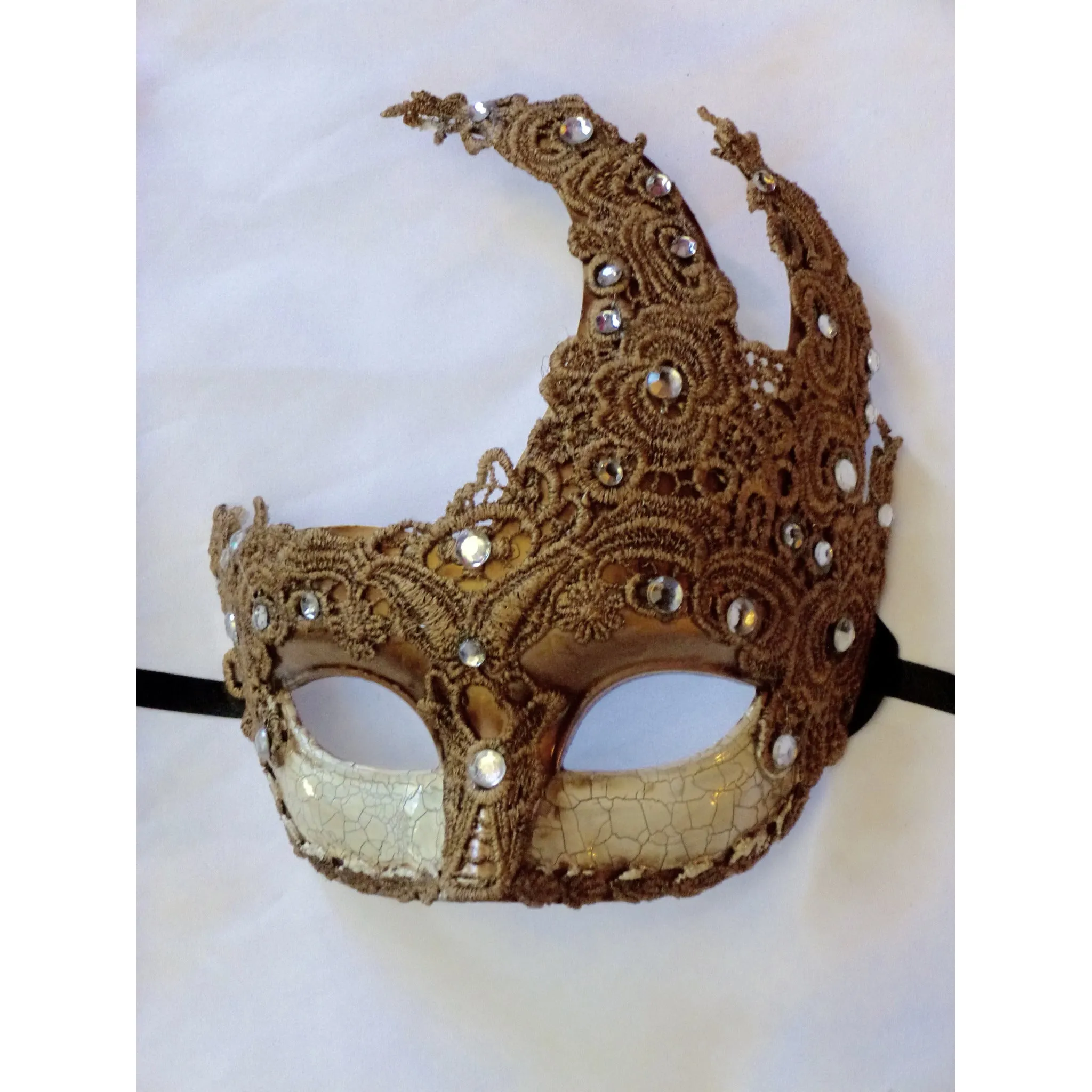 Antiqued Mardi Gras Mask