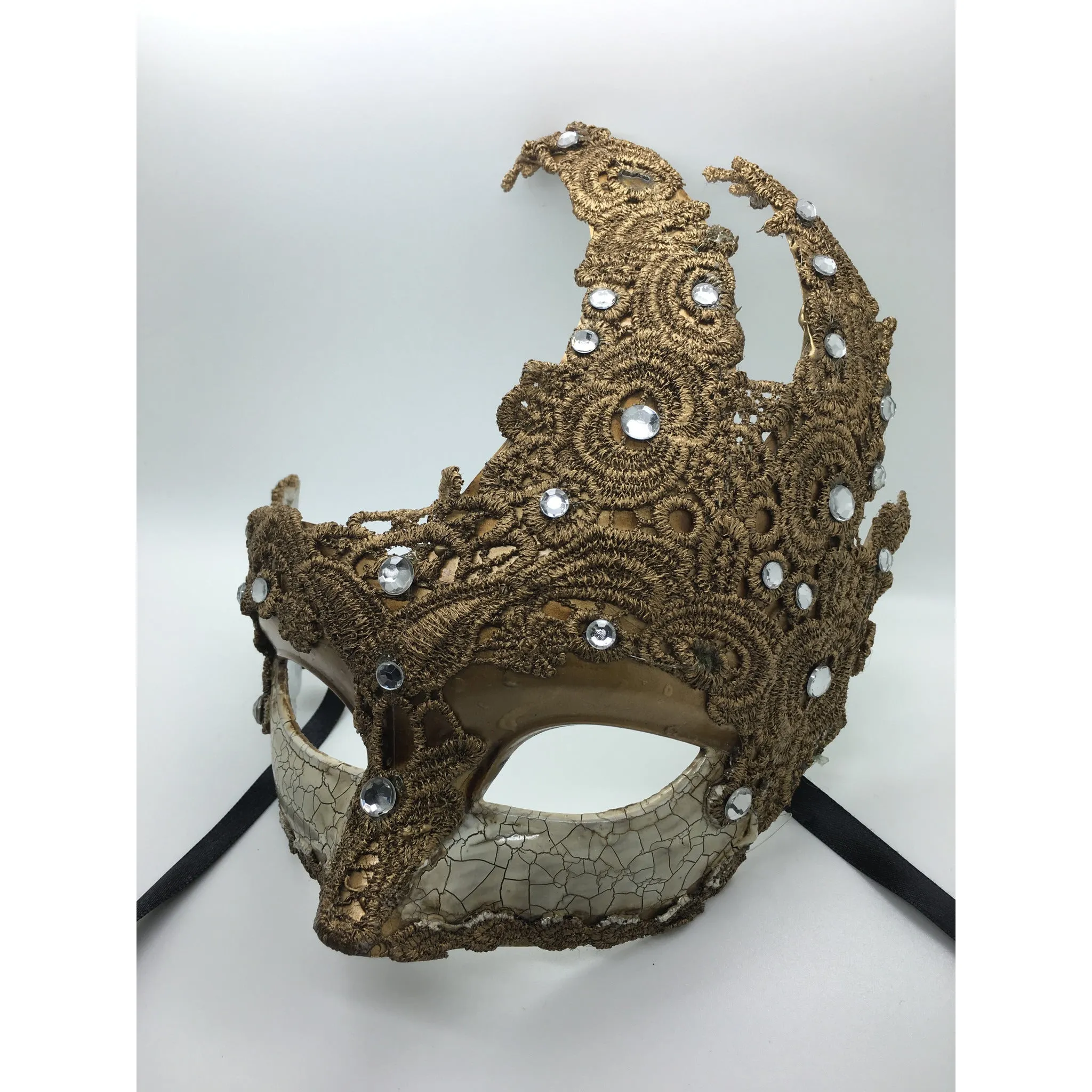 Antiqued Mardi Gras Mask