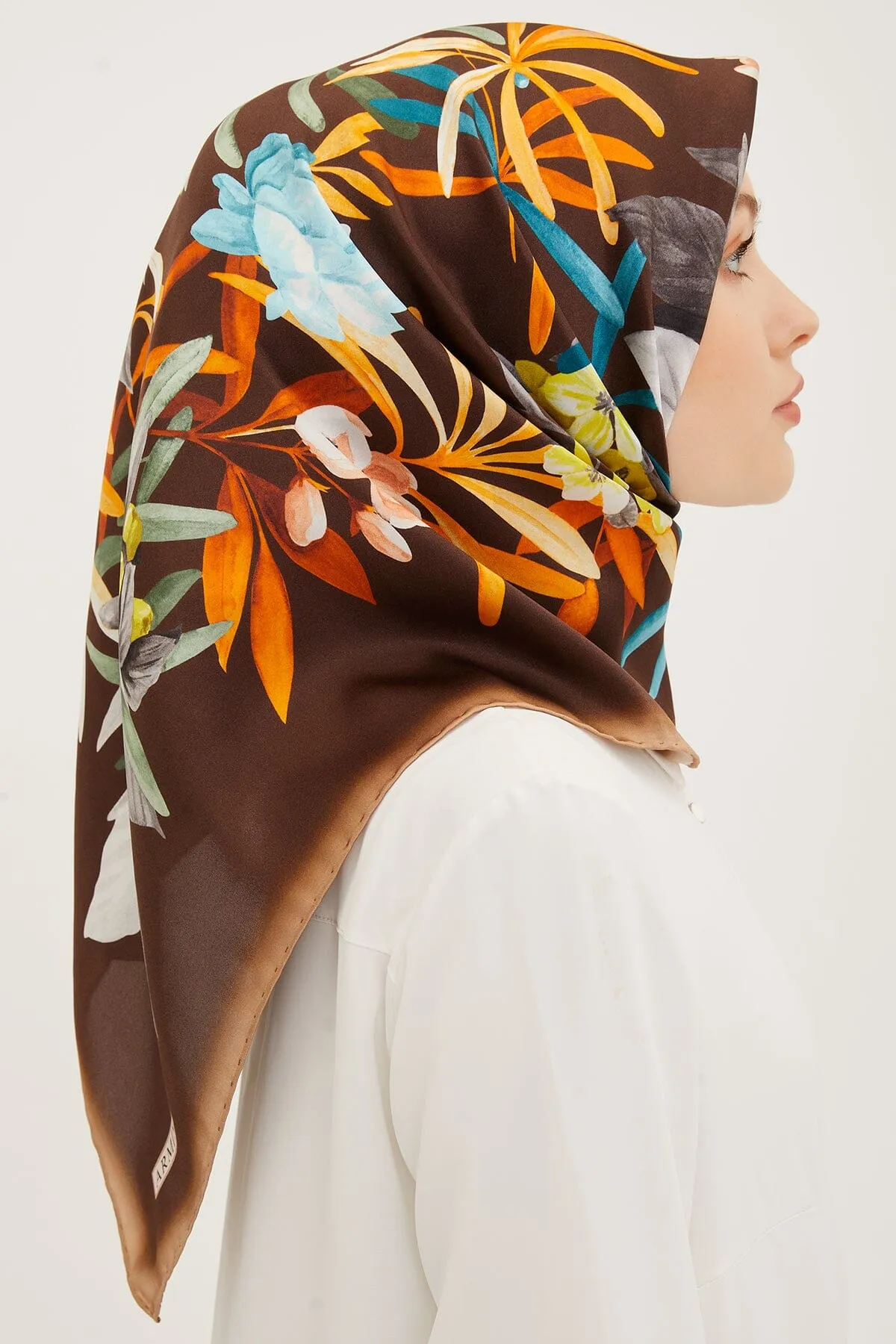 Armine Ayu Floral Silk Scarf #51