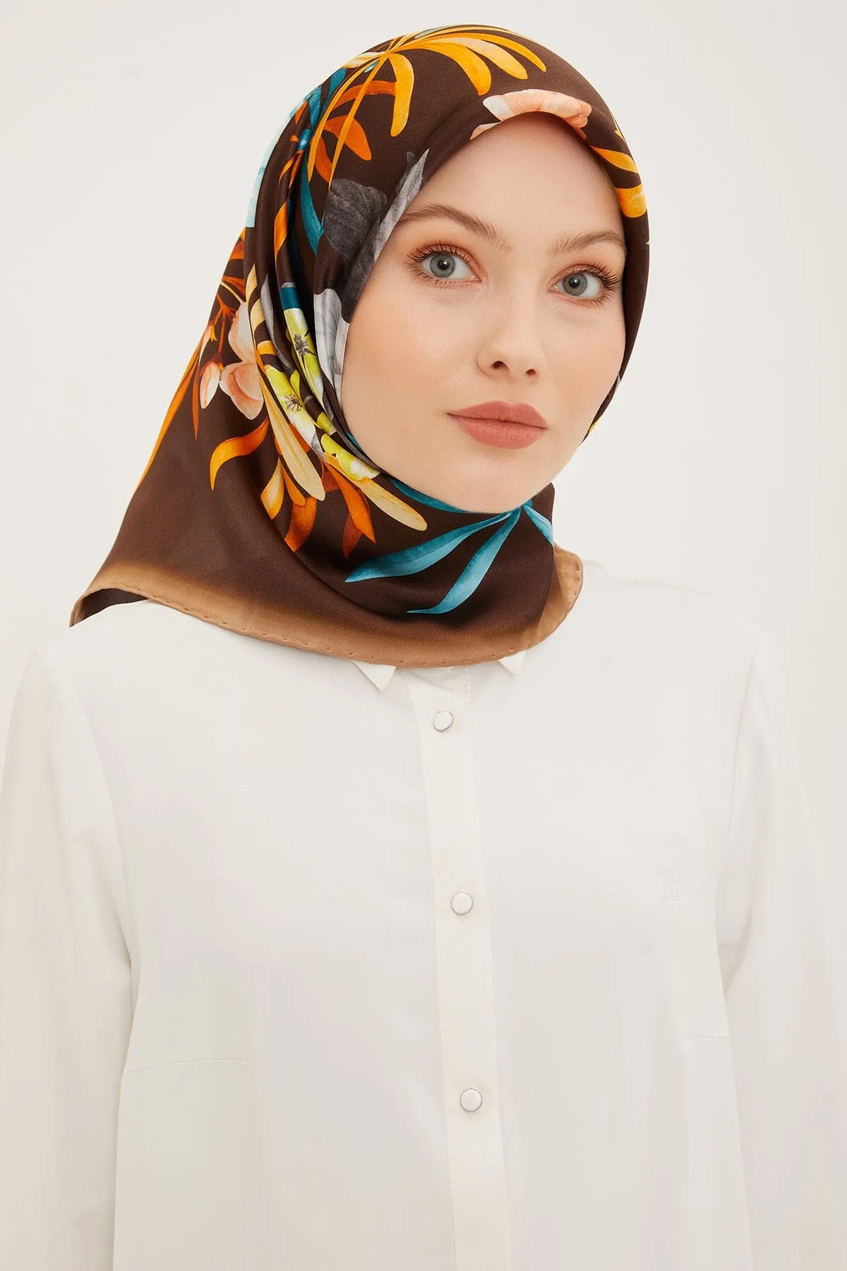 Armine Ayu Floral Silk Scarf #51