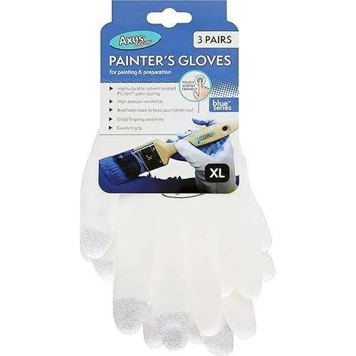 Axus Decor Painters Gloves - Blue Series | Pack of 3