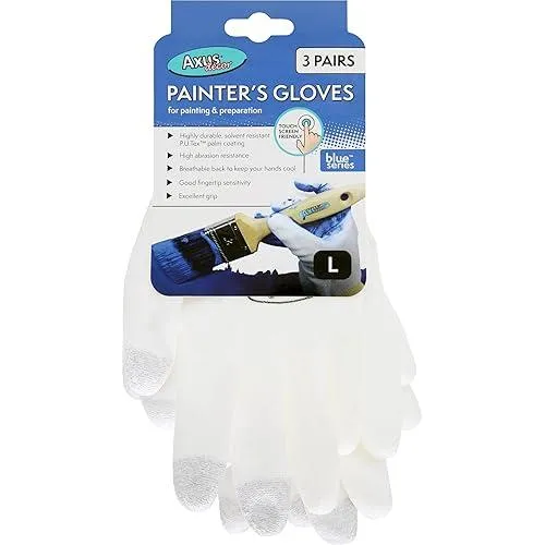 Axus Decor Painters Gloves - Blue Series | Pack of 3