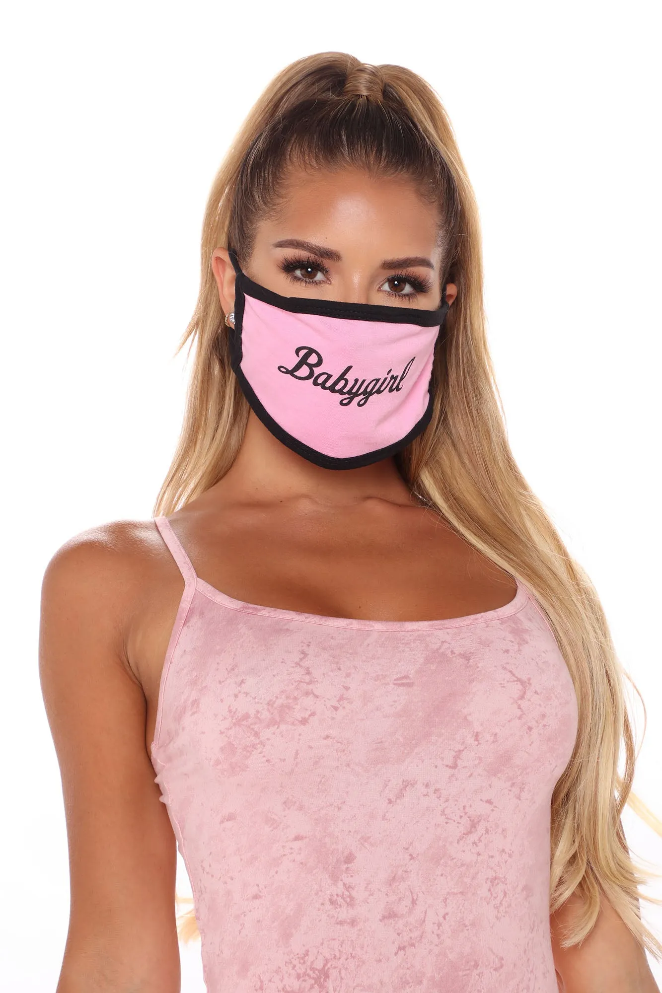 Babygirl Face Mask - Pink/combo