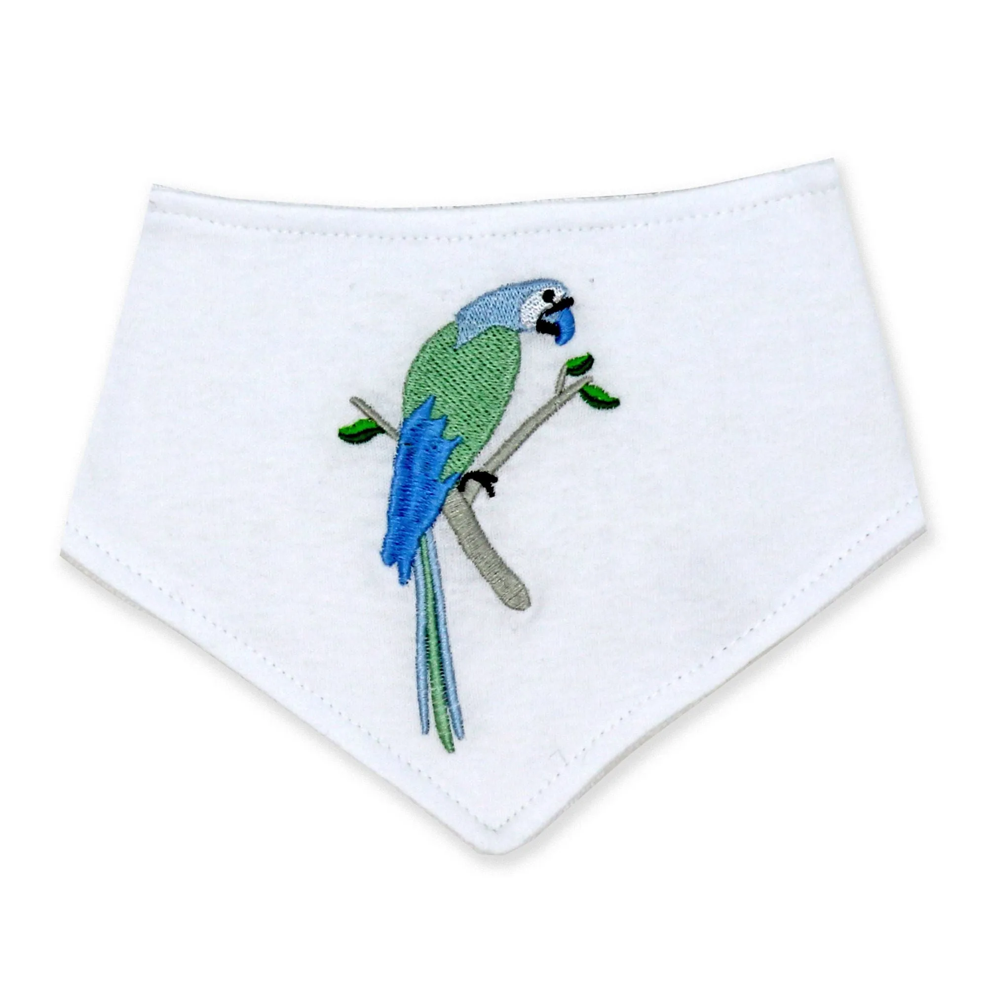 Baby's Cap, Bib and Socks Set - Parrot