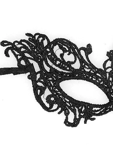 B&w Lace Eye Mask Royal