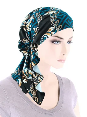 BELLA-861#The Bella Scarf Blue Geo Status