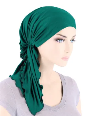 BELLA-BB-794#The Bella Scarf Bamboo Emerald Green