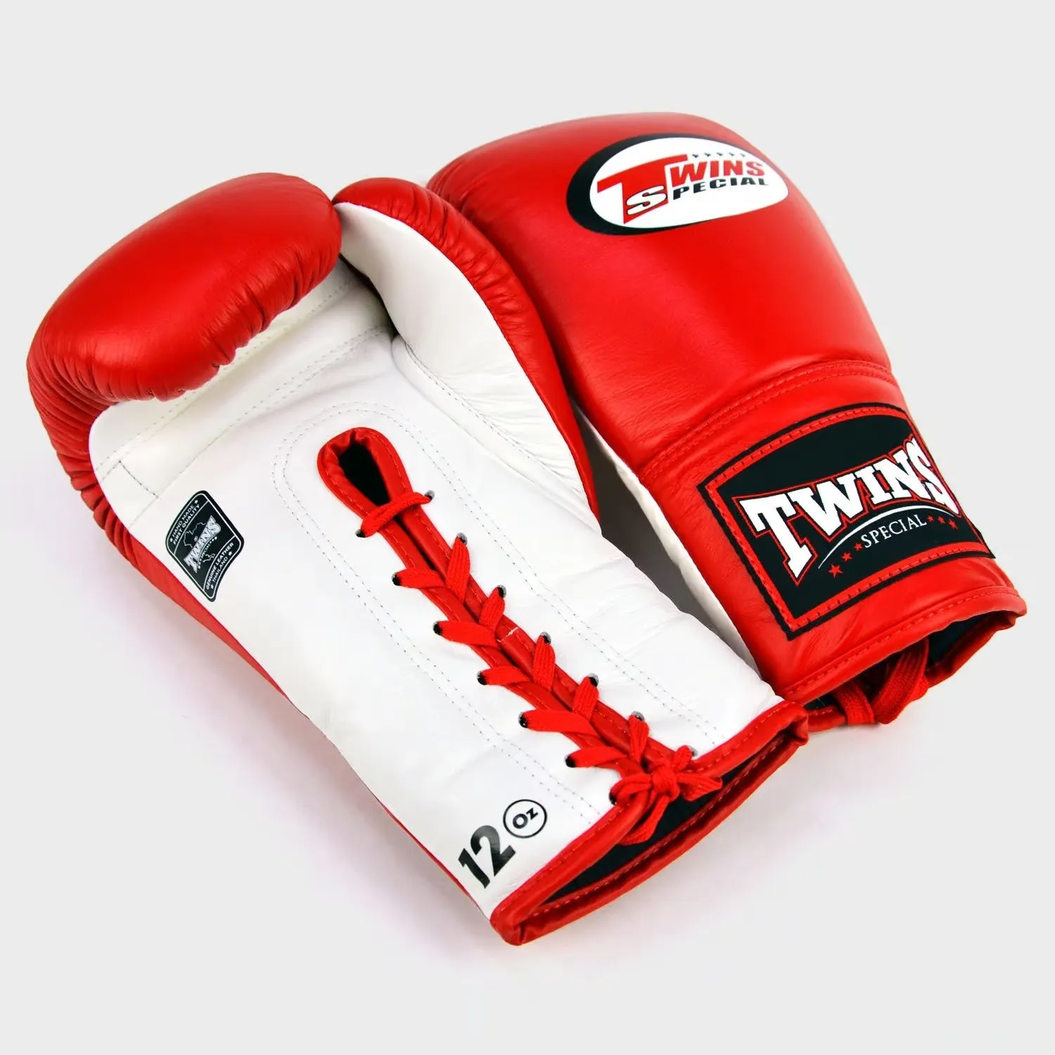 BGLL1 Twins Lace-up Boxing Gloves Red