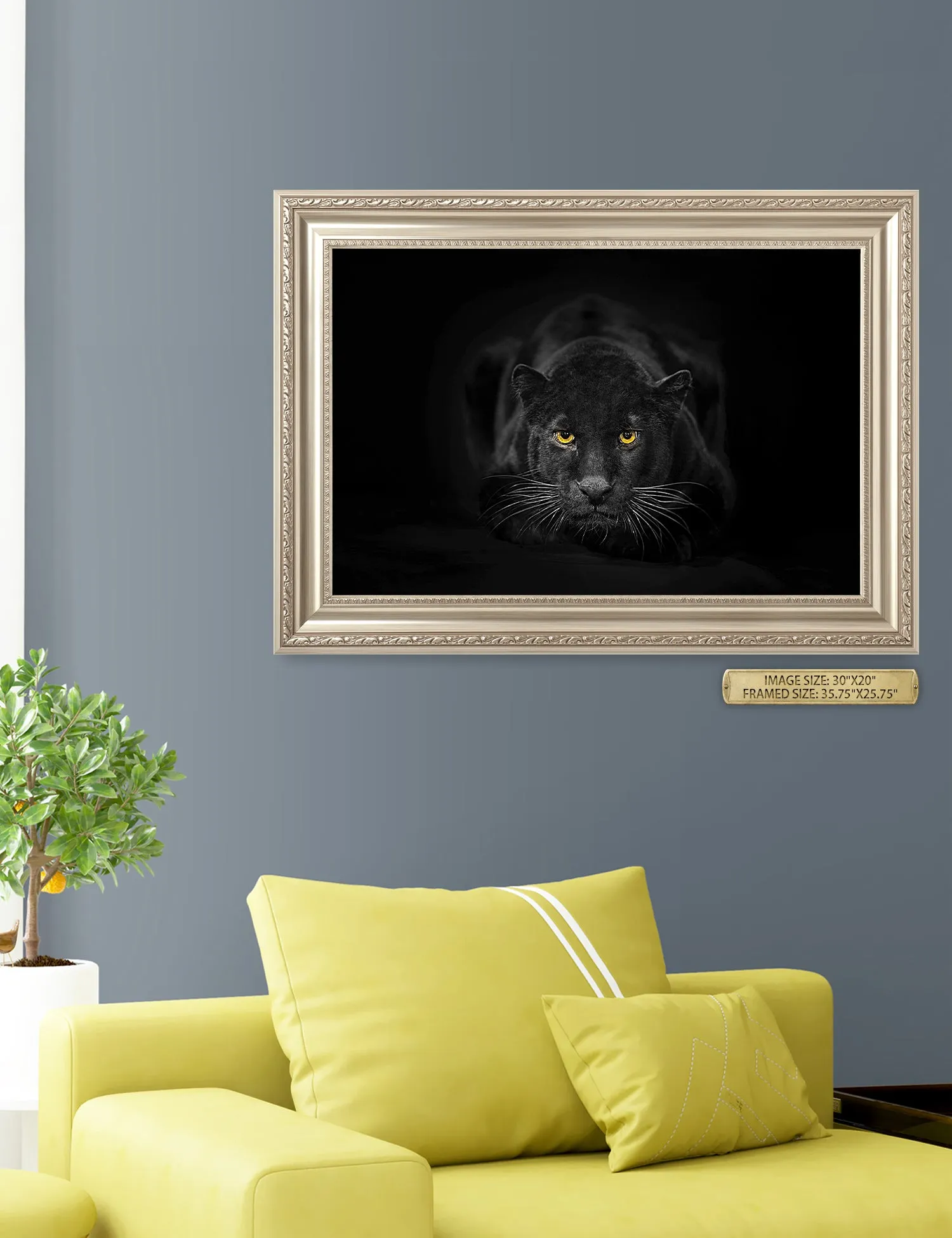 Black Panther Wild Animal Wall Art.