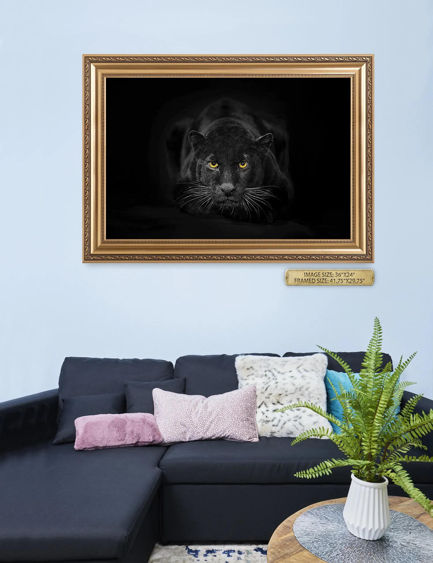 Black Panther Wild Animal Wall Art.