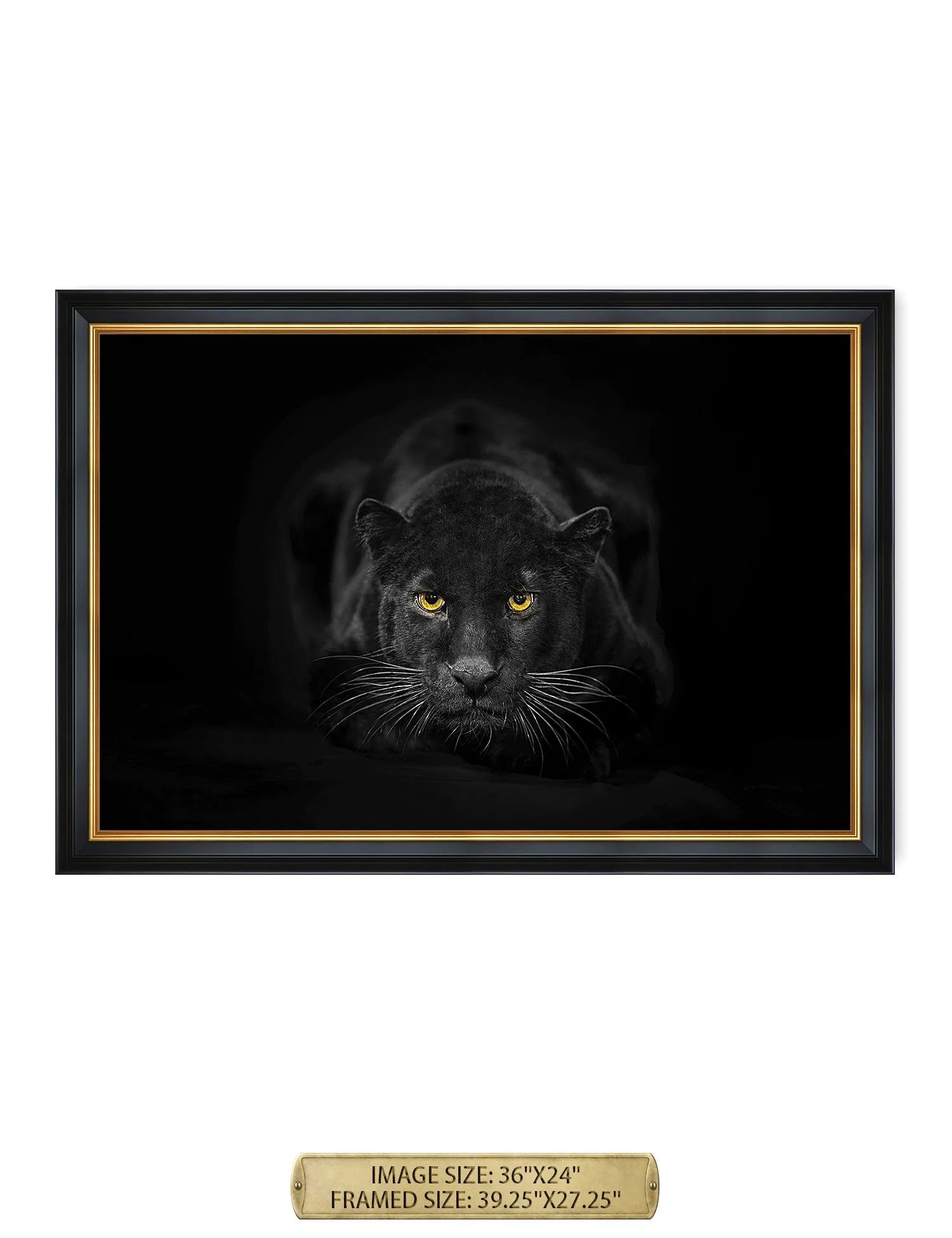 Black Panther Wild Animal Wall Art.