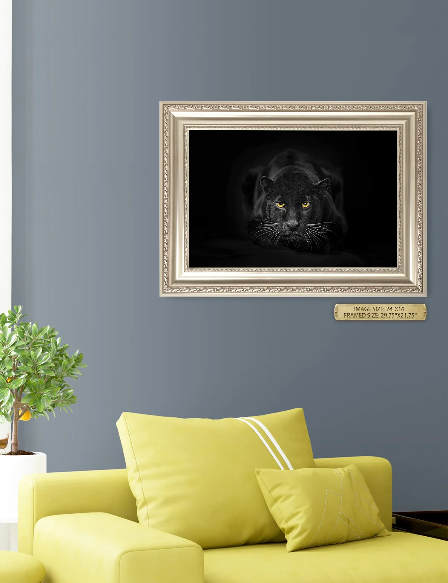 Black Panther Wild Animal Wall Art.