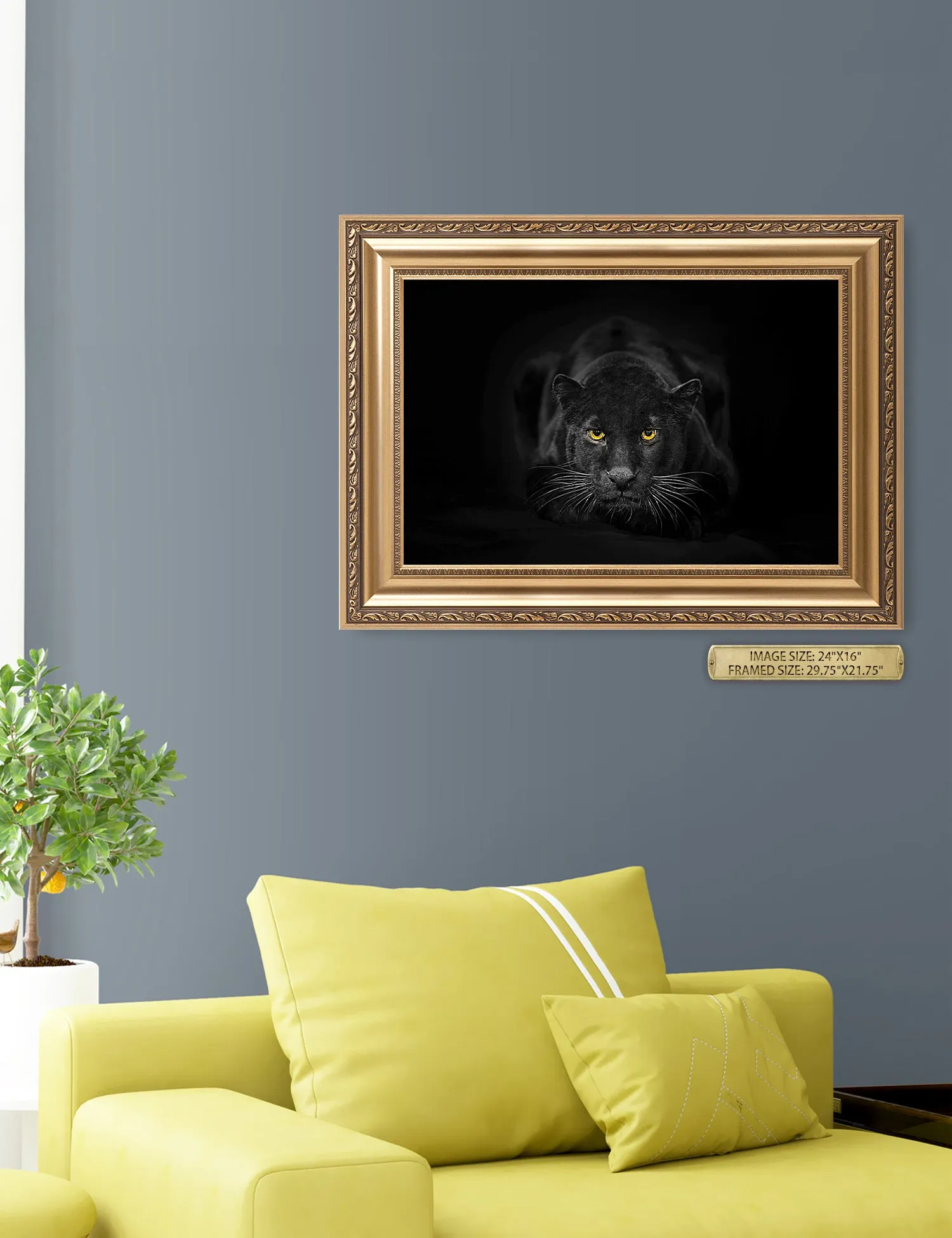 Black Panther Wild Animal Wall Art.