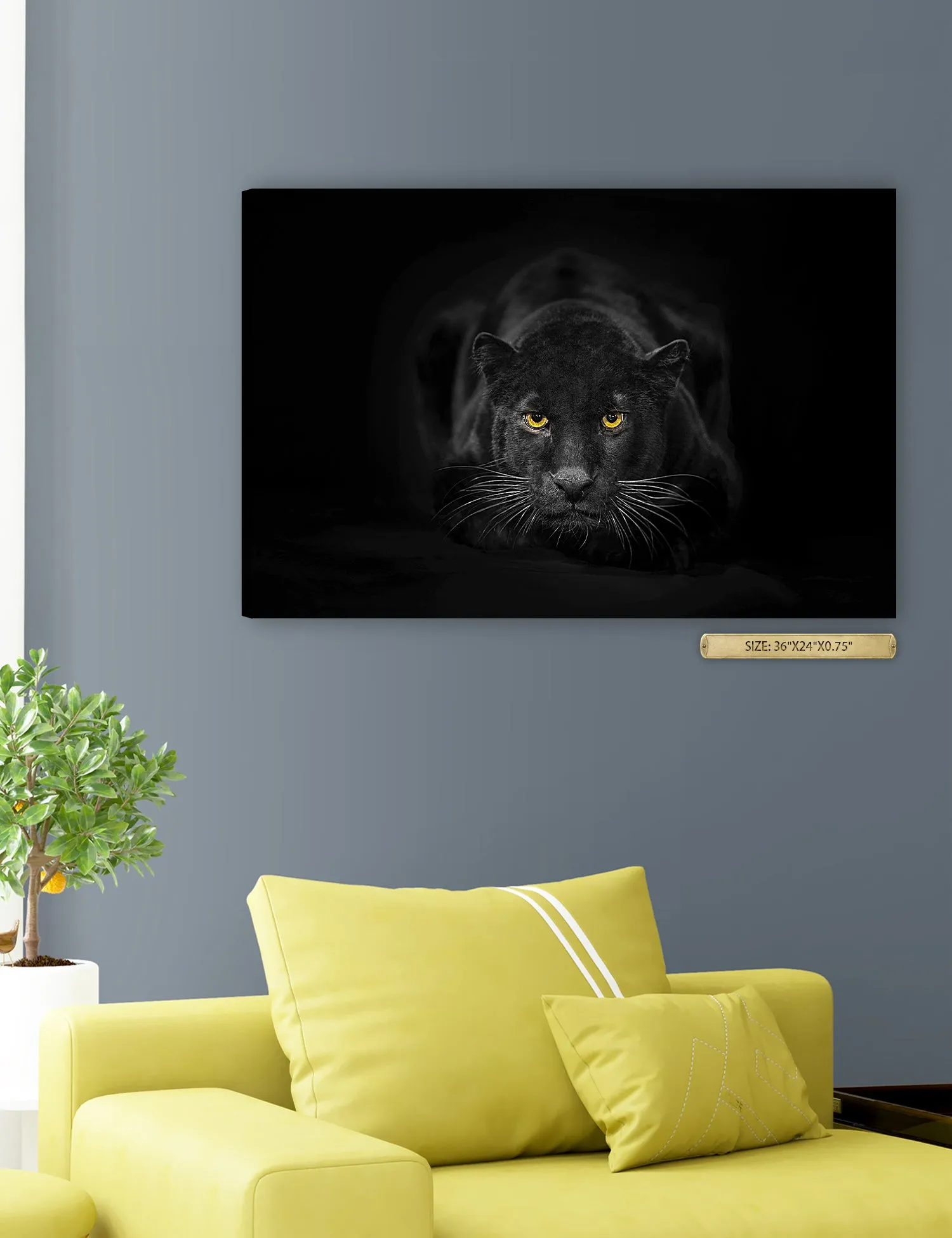 Black Panther Wild Animal Wall Art.