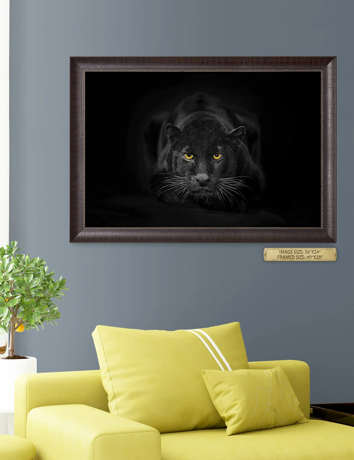 Black Panther Wild Animal Wall Art.