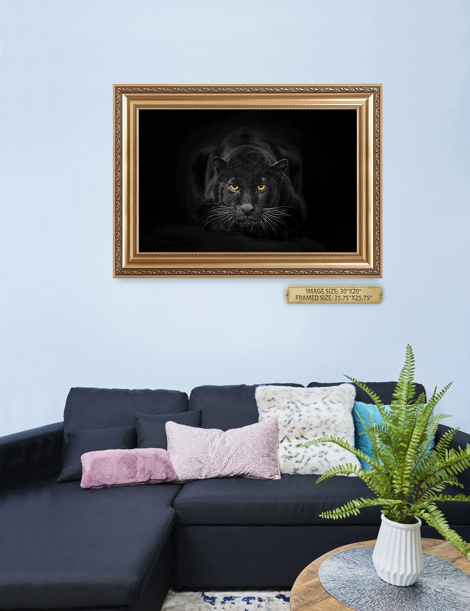 Black Panther Wild Animal Wall Art.