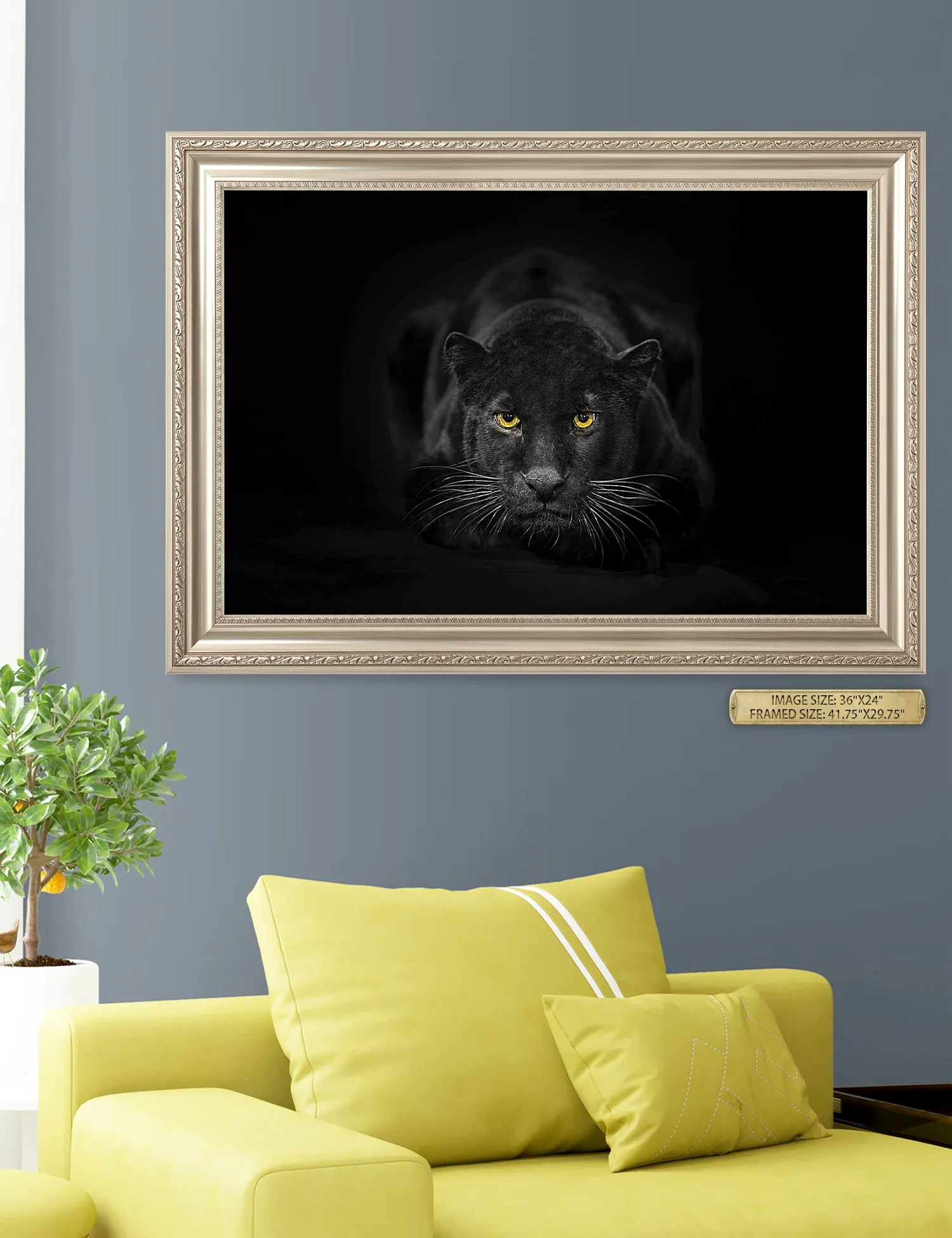 Black Panther Wild Animal Wall Art.