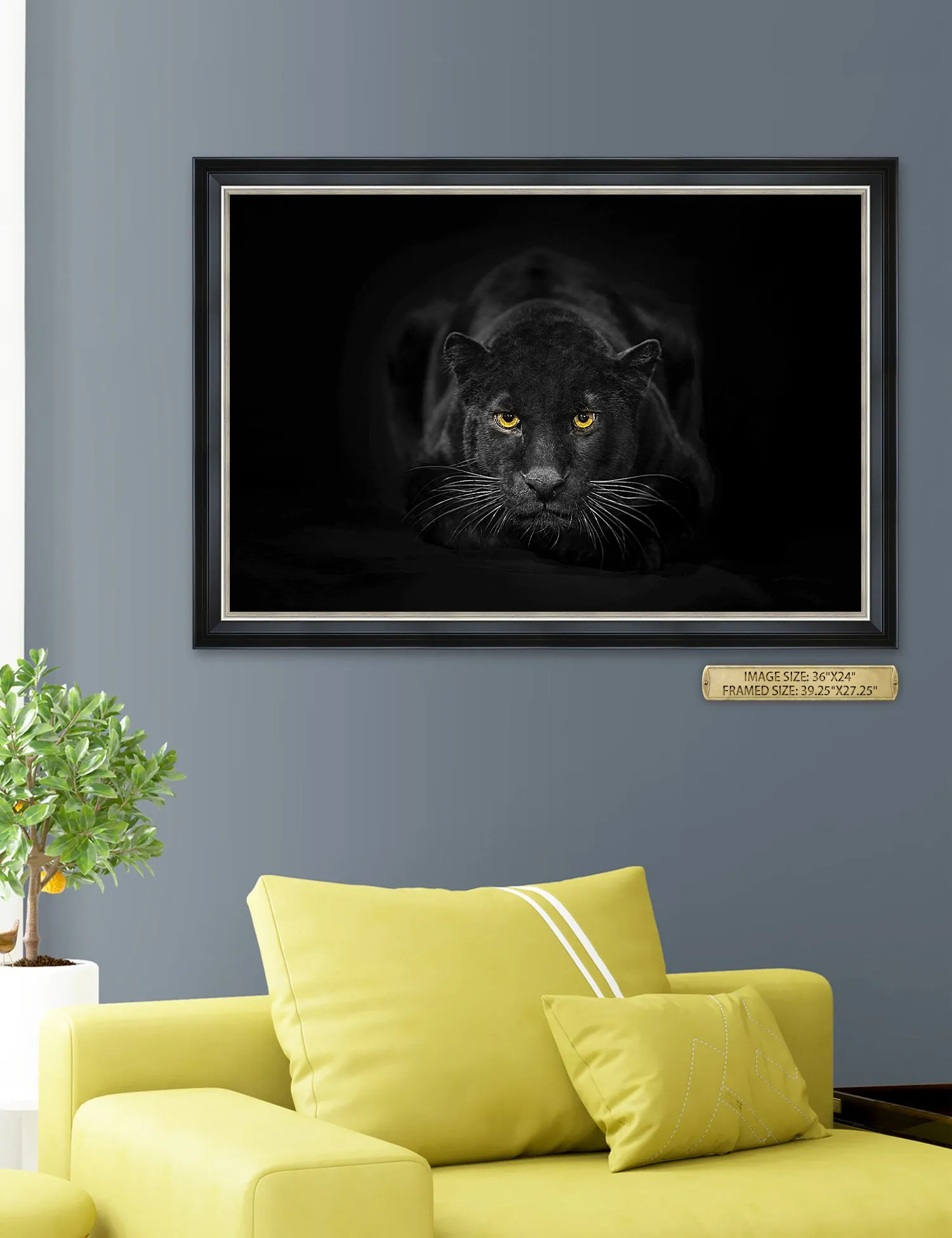 Black Panther Wild Animal Wall Art.