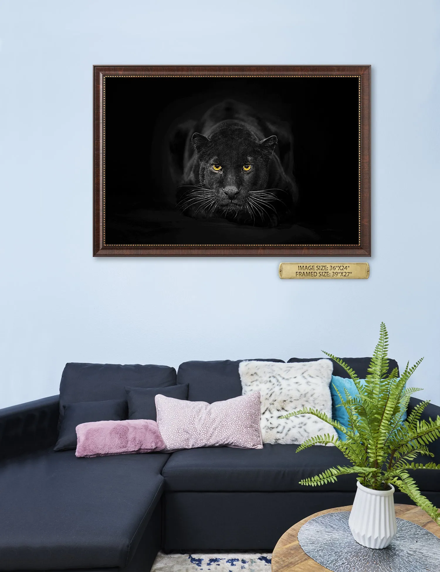 Black Panther Wild Animal Wall Art.