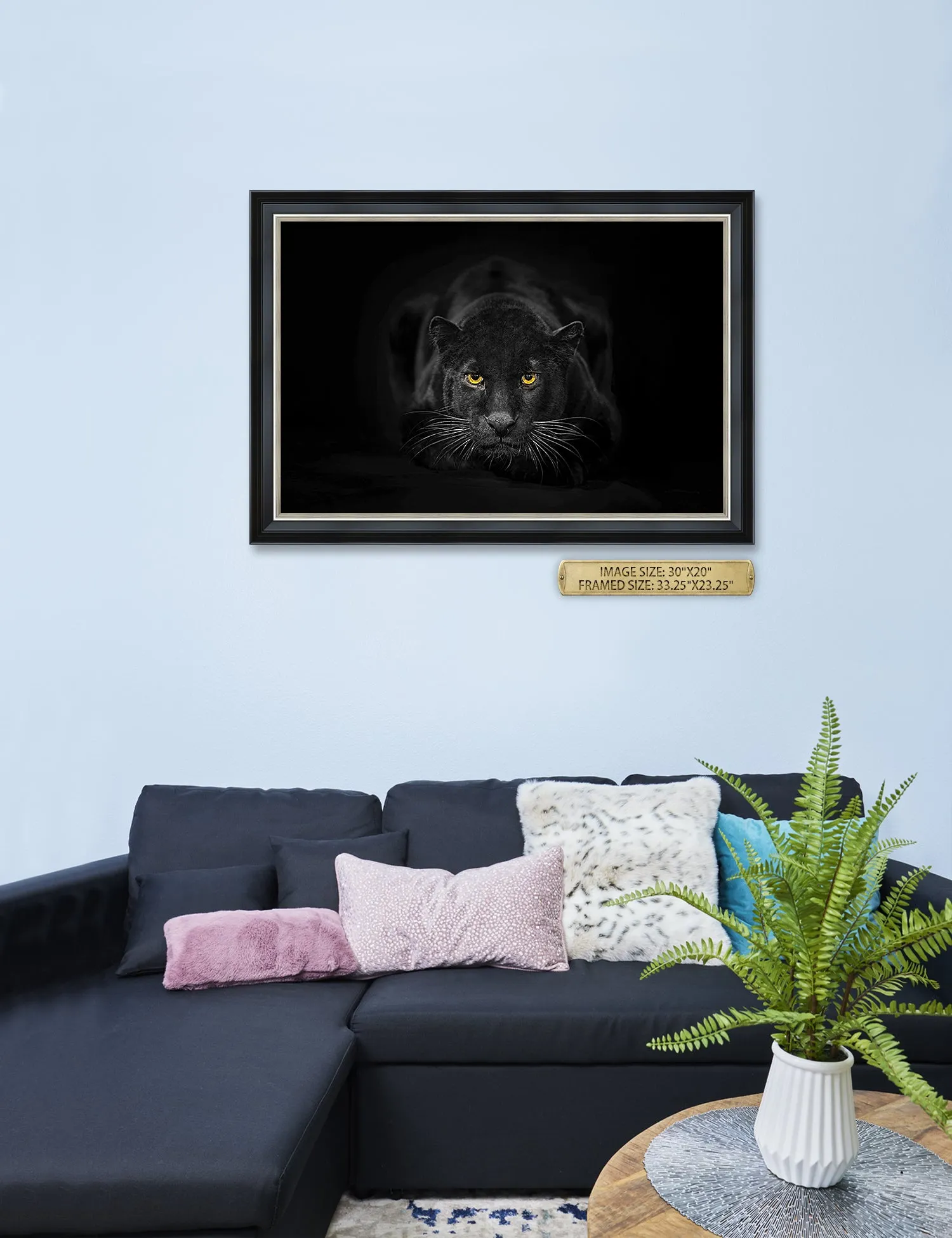 Black Panther Wild Animal Wall Art.