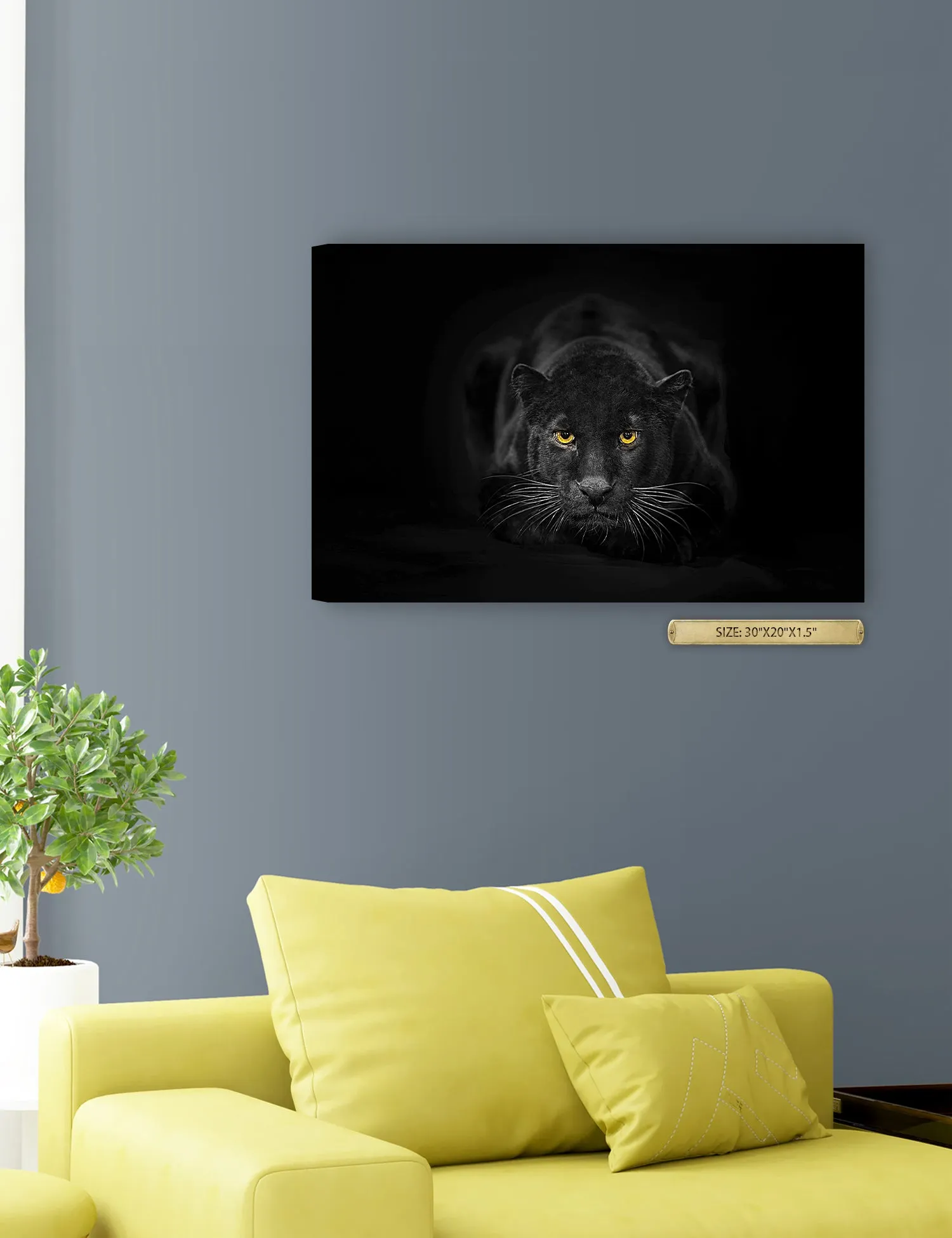 Black Panther Wild Animal Wall Art.