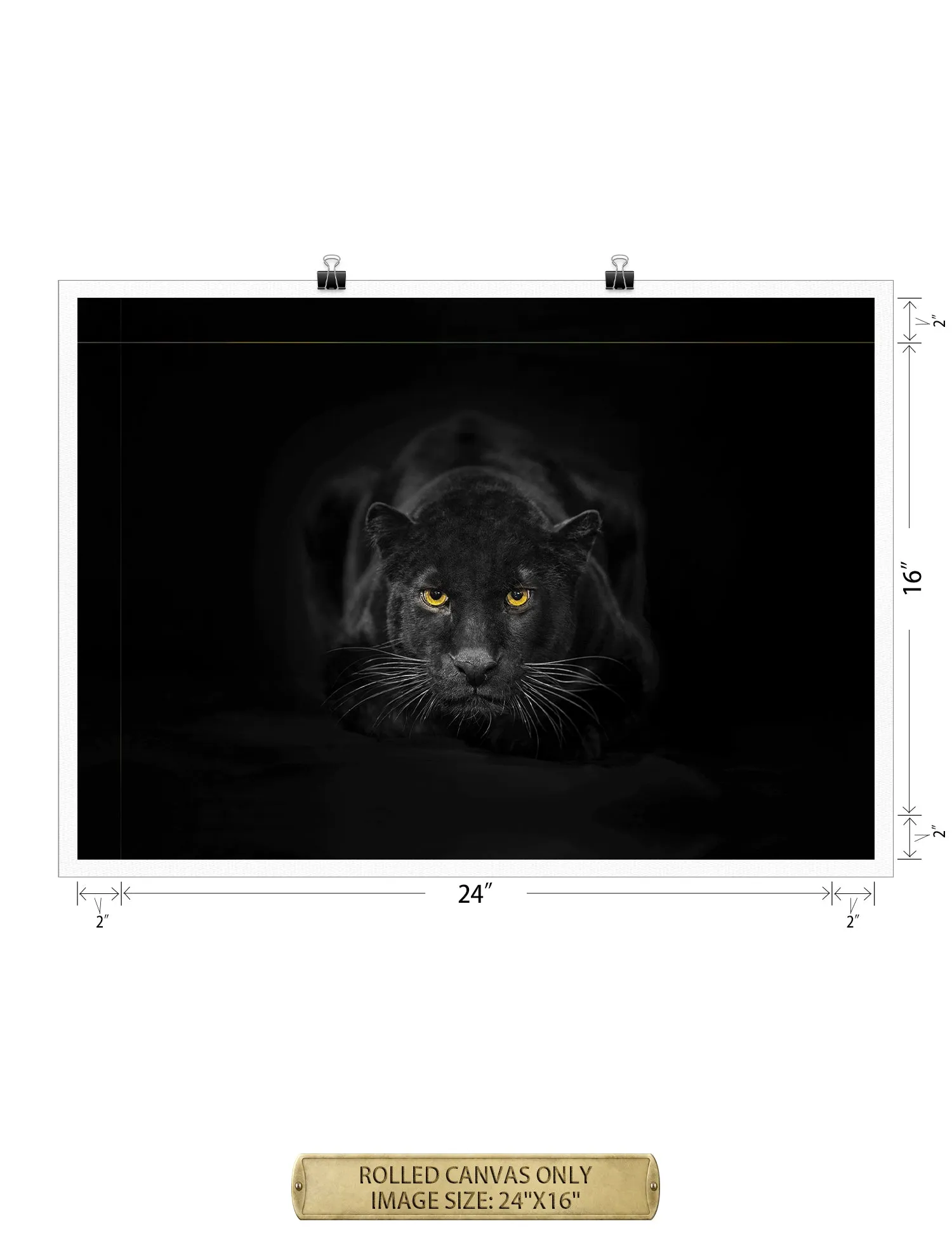 Black Panther Wild Animal Wall Art.