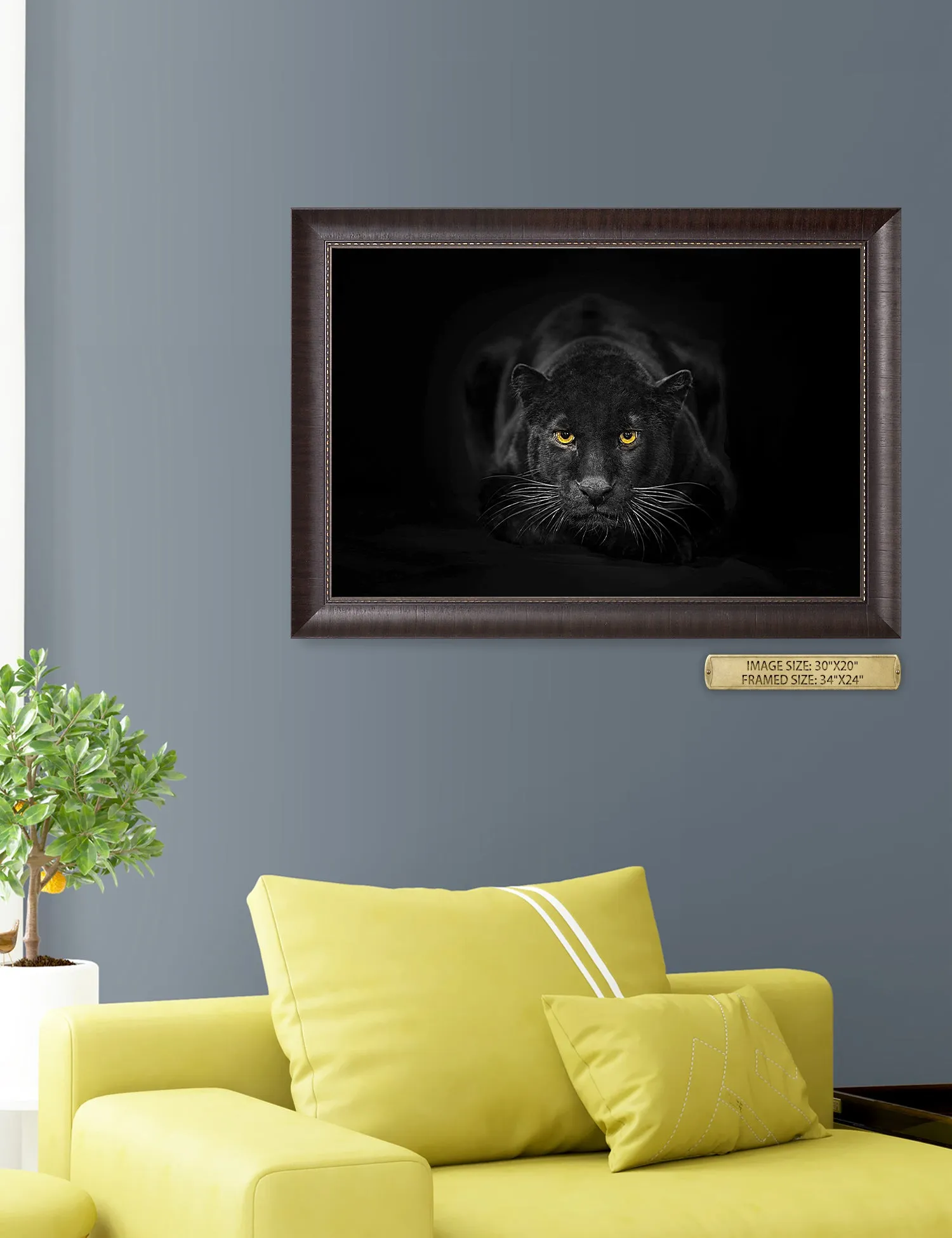 Black Panther Wild Animal Wall Art.