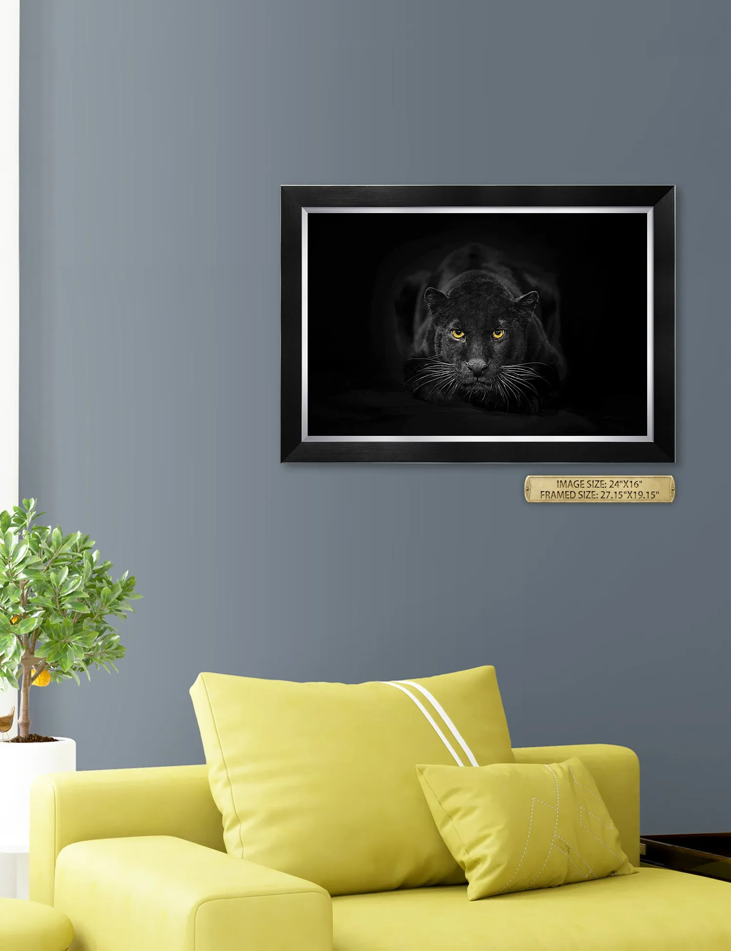 Black Panther Wild Animal Wall Art.