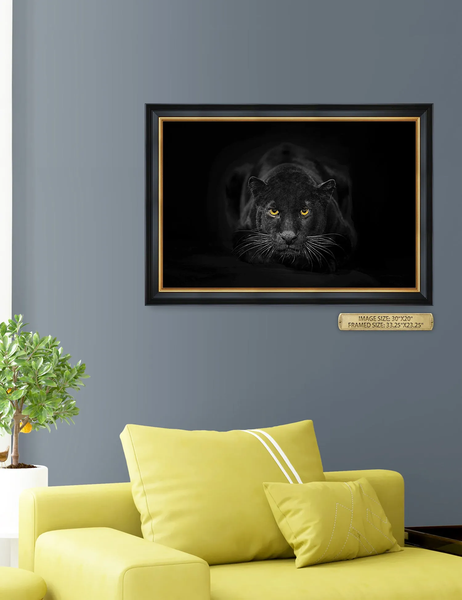 Black Panther Wild Animal Wall Art.