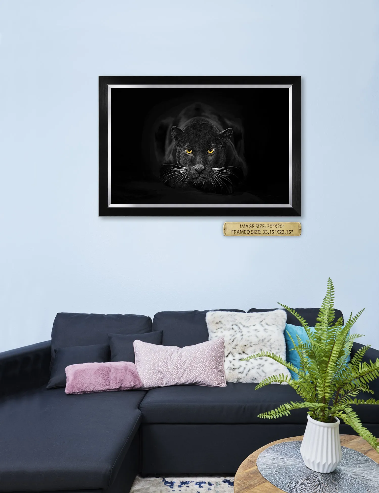 Black Panther Wild Animal Wall Art.