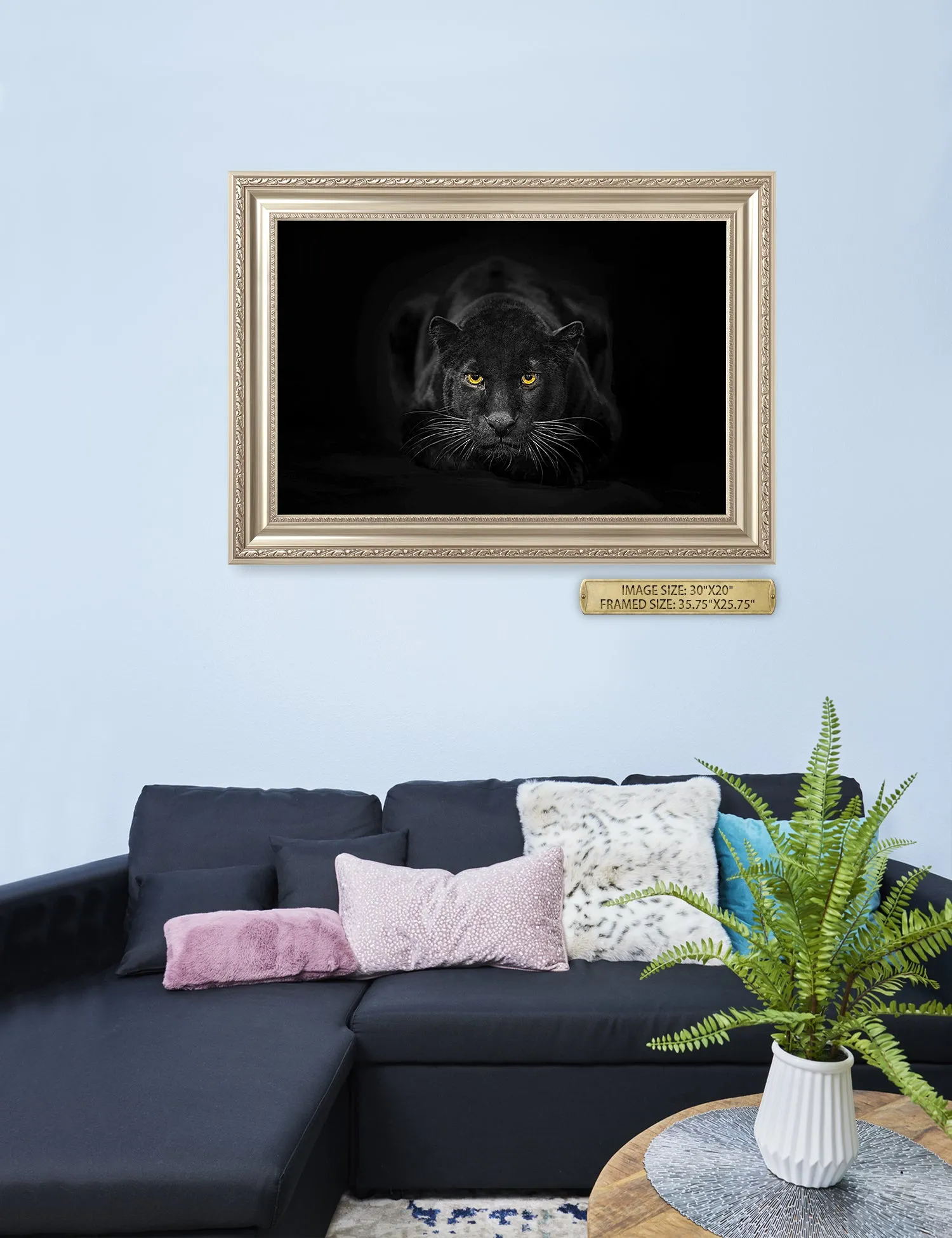 Black Panther Wild Animal Wall Art.