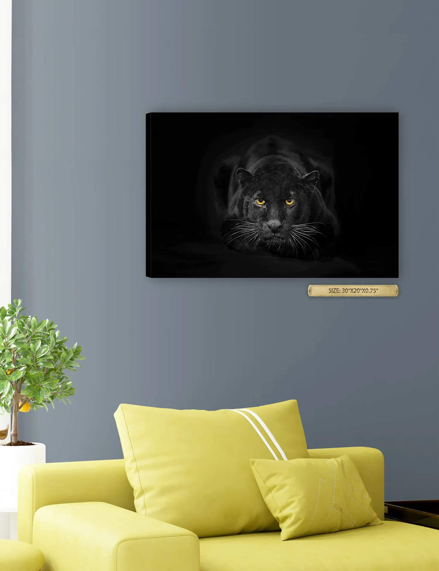 Black Panther Wild Animal Wall Art.