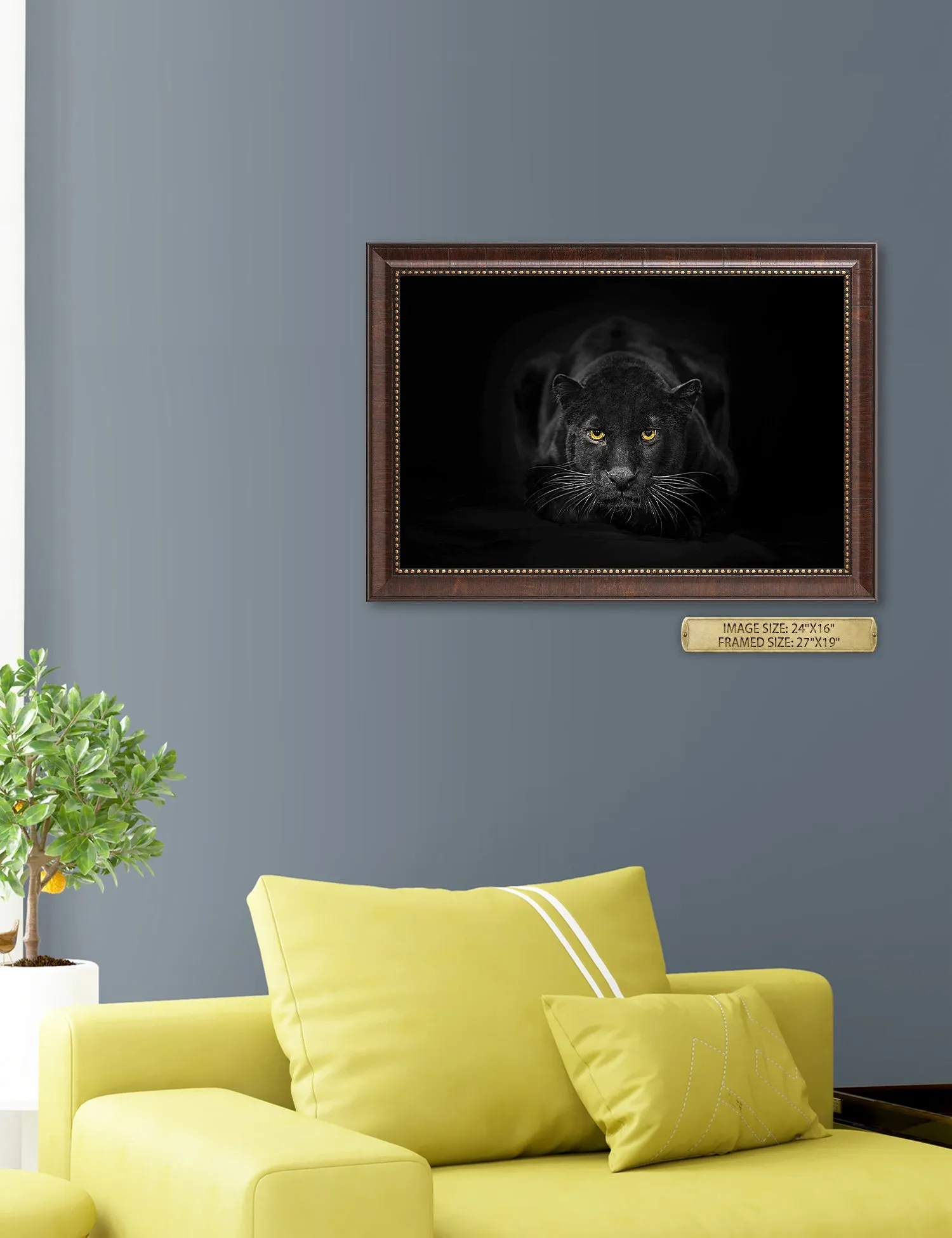 Black Panther Wild Animal Wall Art.