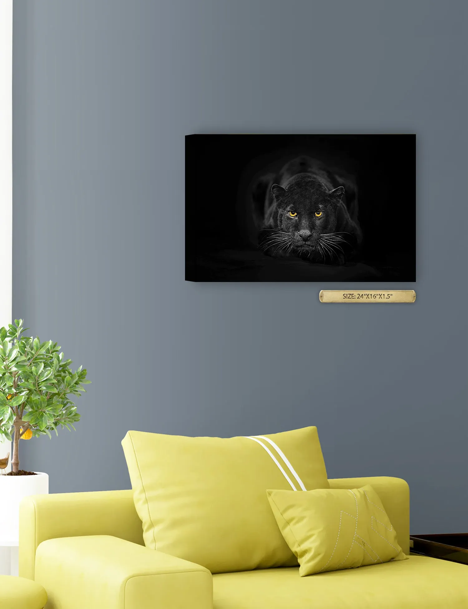 Black Panther Wild Animal Wall Art.