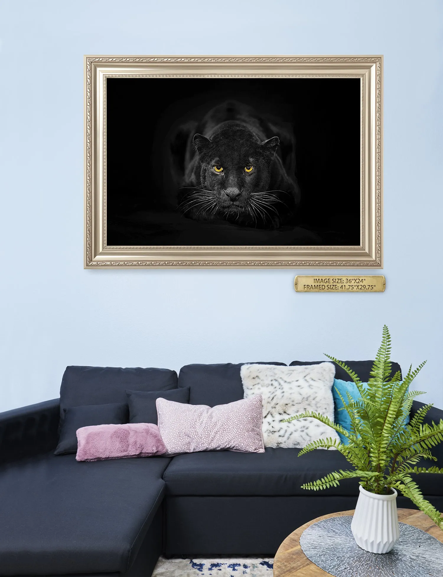 Black Panther Wild Animal Wall Art.