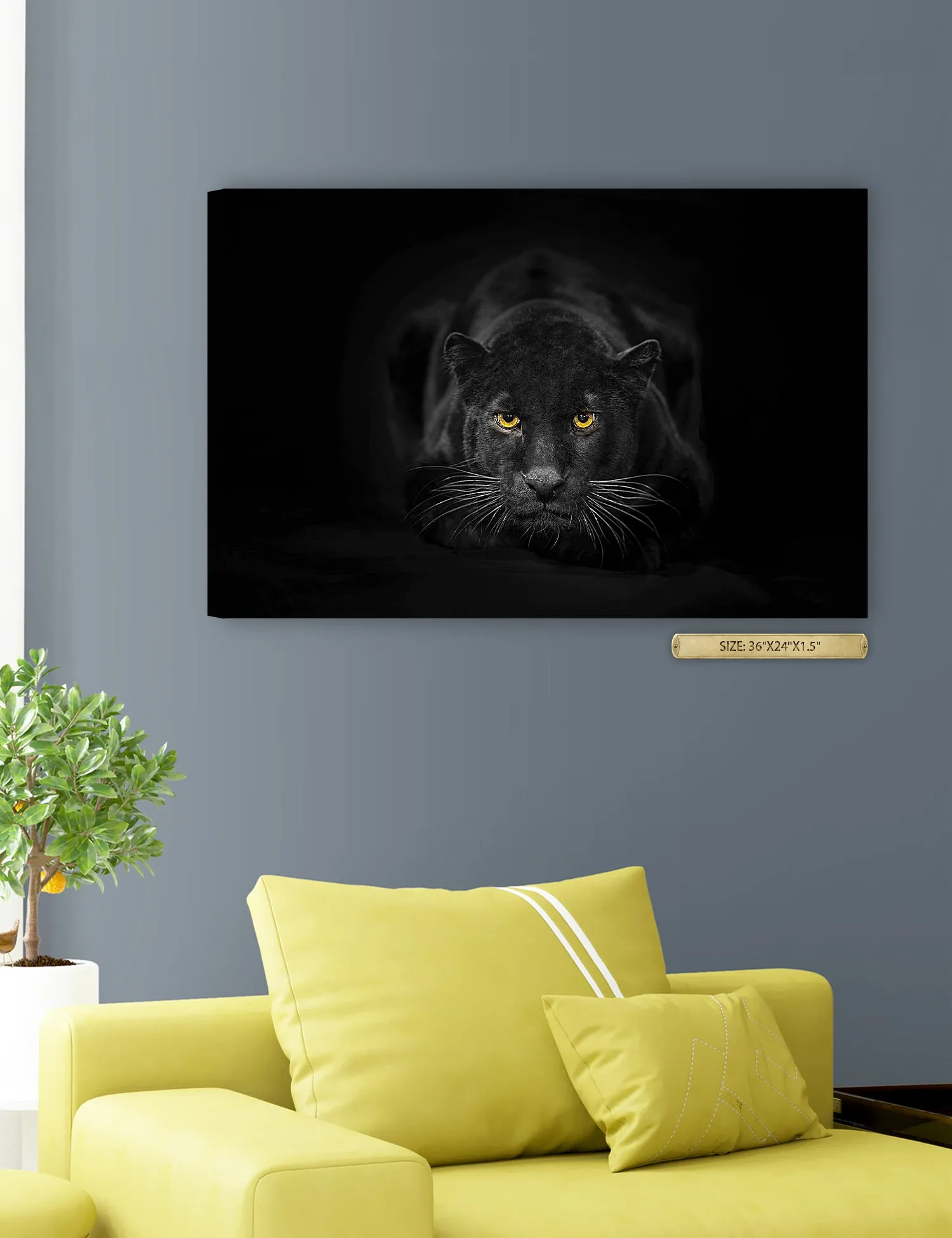 Black Panther Wild Animal Wall Art.