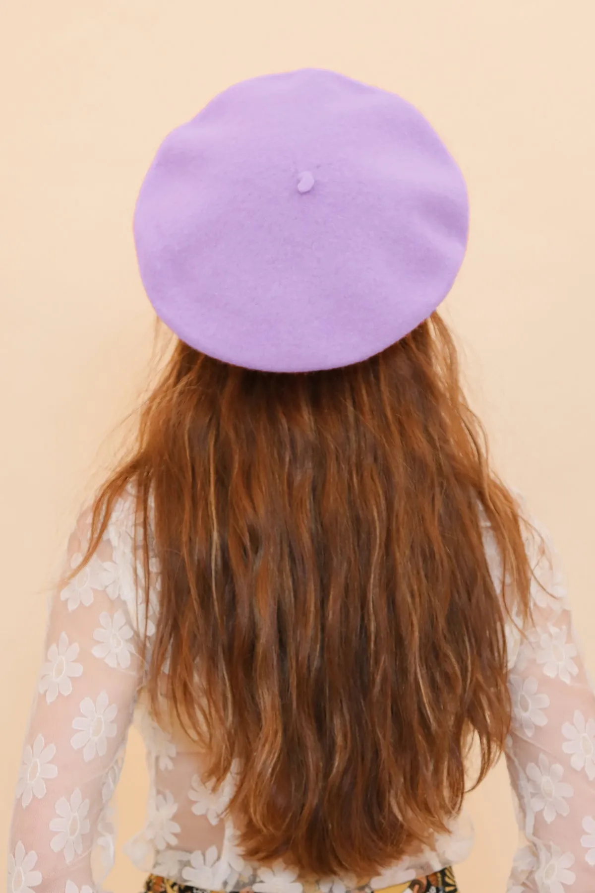 Brigitte Beret in Lilac