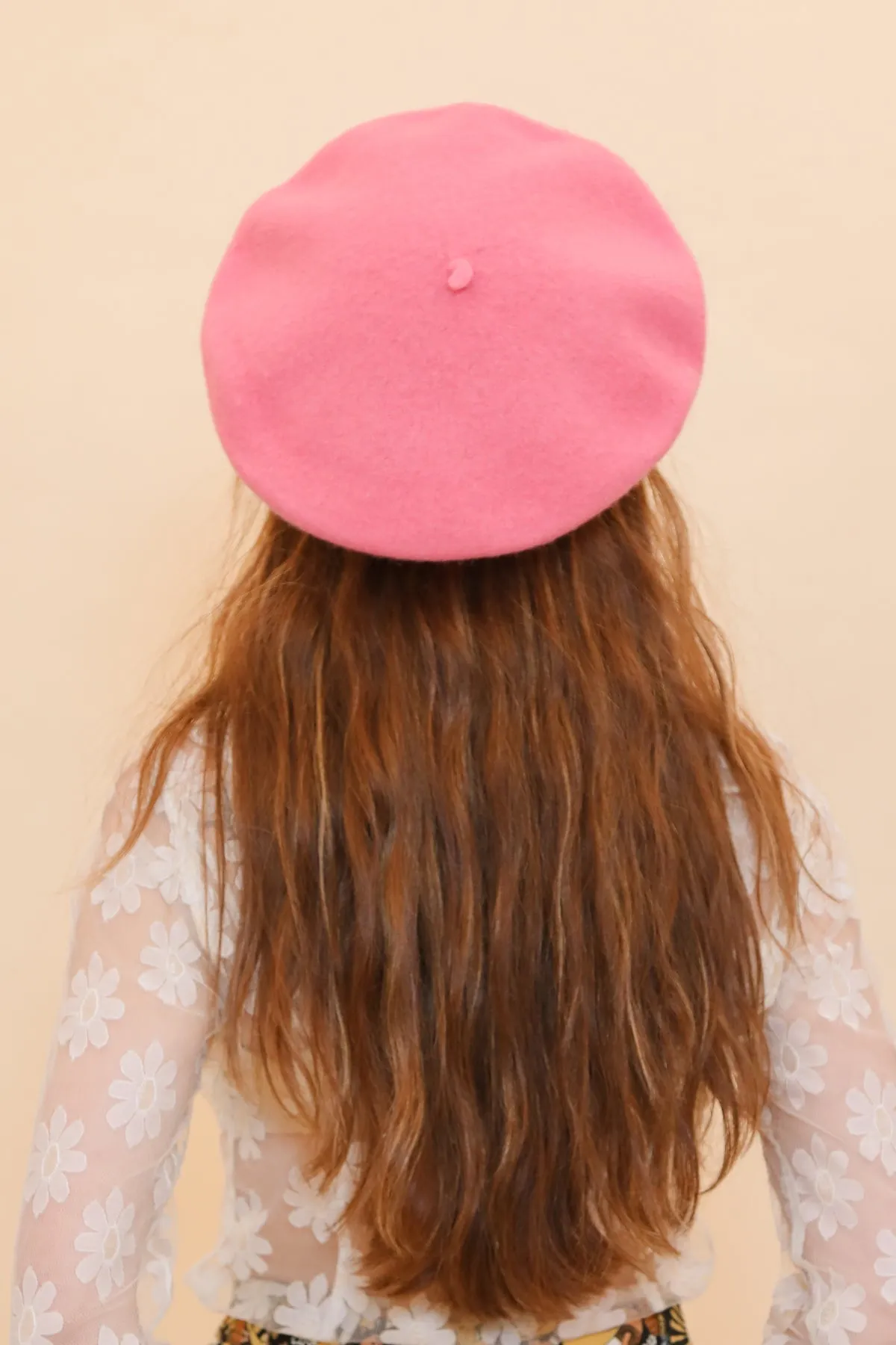 Brigitte Beret in Pink