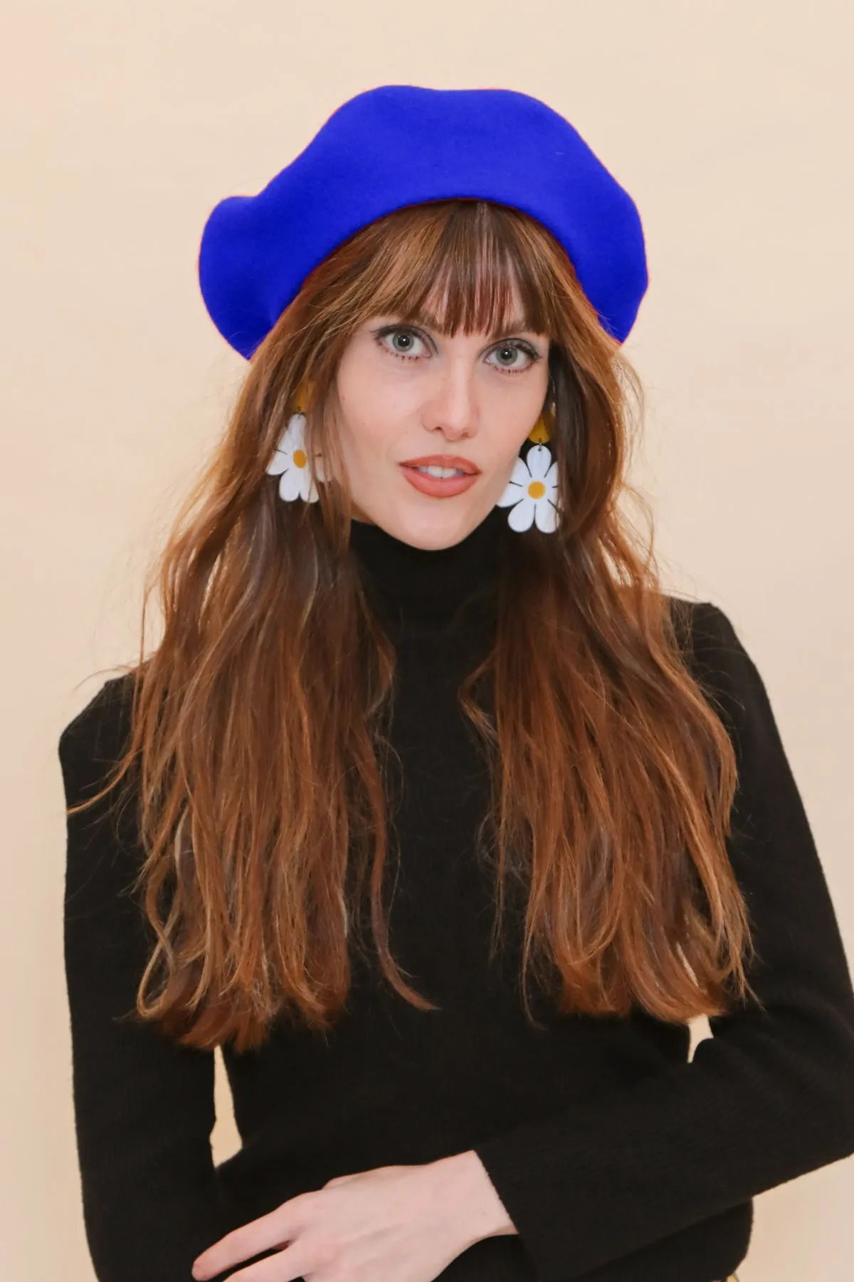 Brigitte Beret in Royal Blue