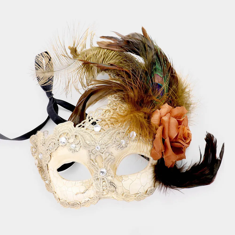 Brocade Mardi Gras Mask