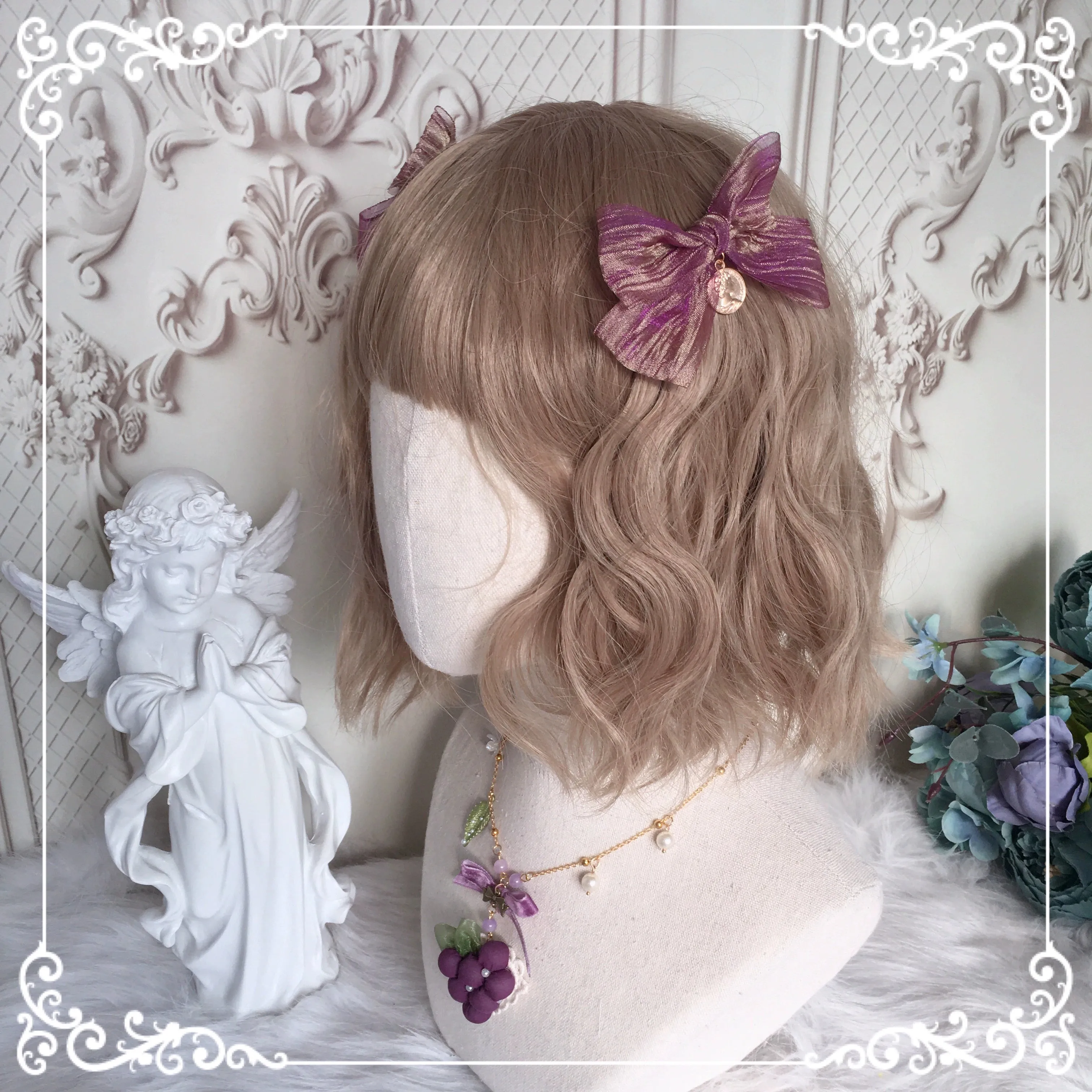 (Buyforme)Chestnut Lolita~Louvre Vineyard Accessory Hairband Retro Lolita KC