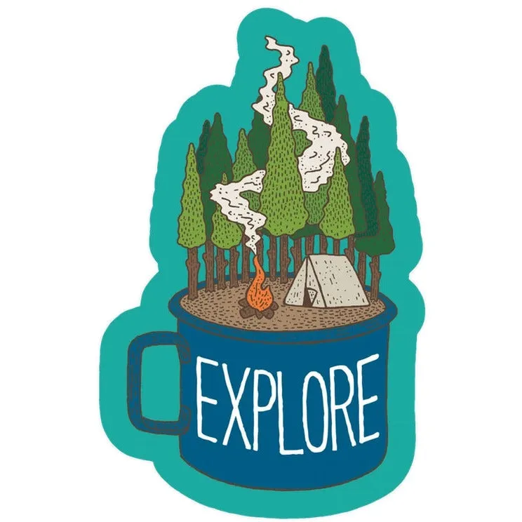 Camp Cup Explore Sticker