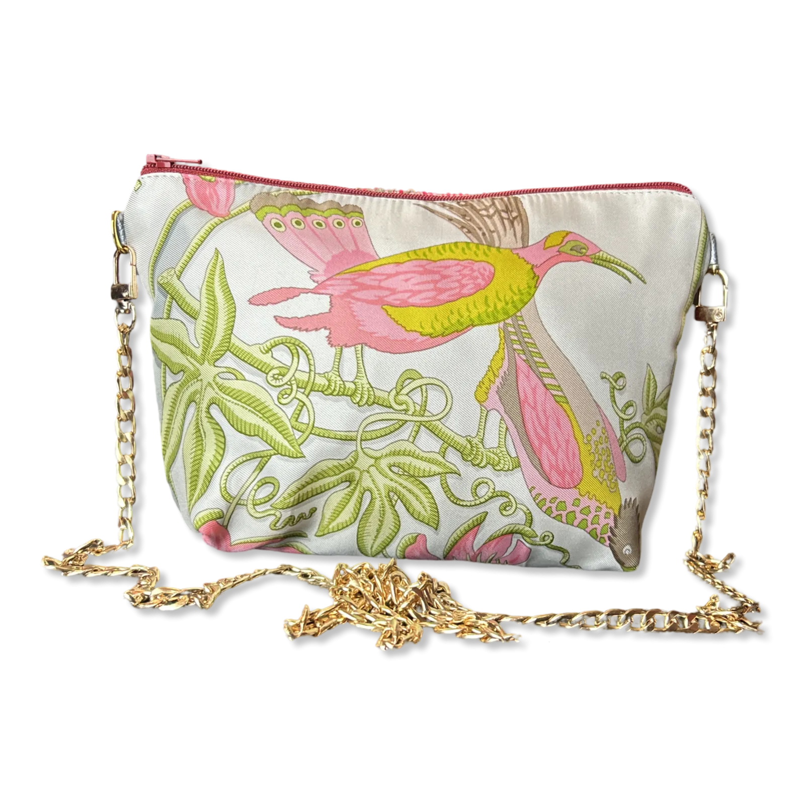 Caraibes Vintage Silk Scarf Crossbody Bag