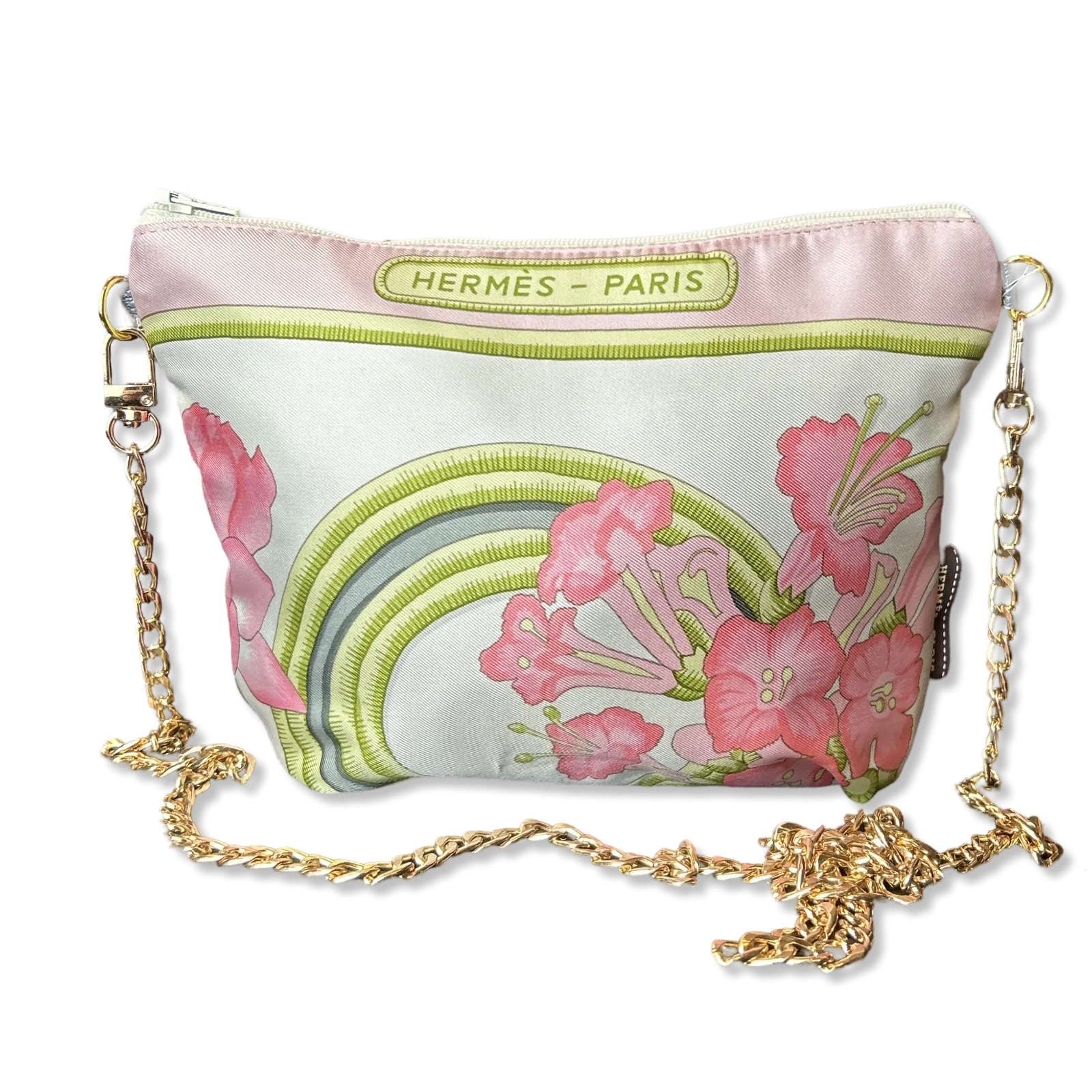 Caraibes Vintage Silk Scarf Crossbody Bag