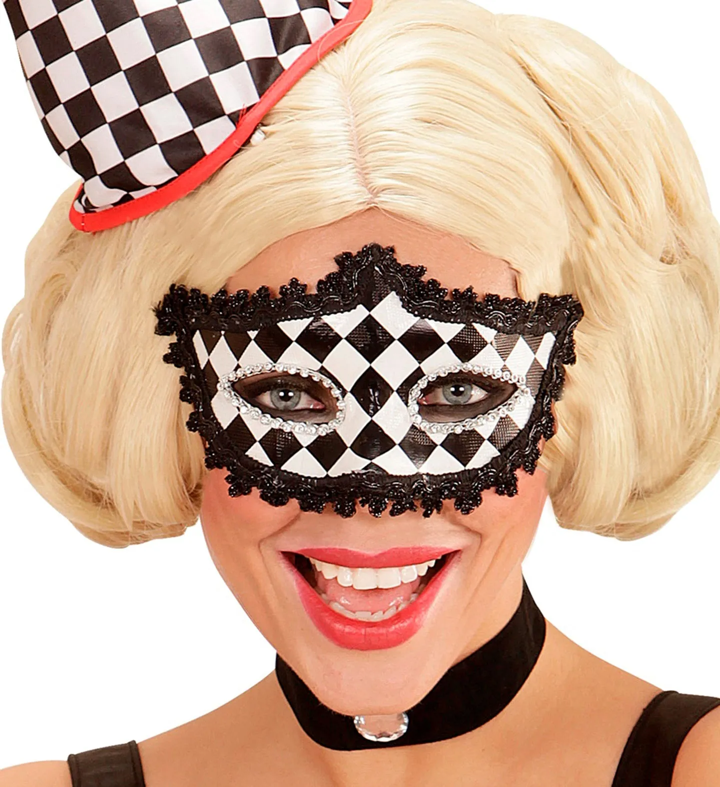 Checkered Perrot Eye-mask