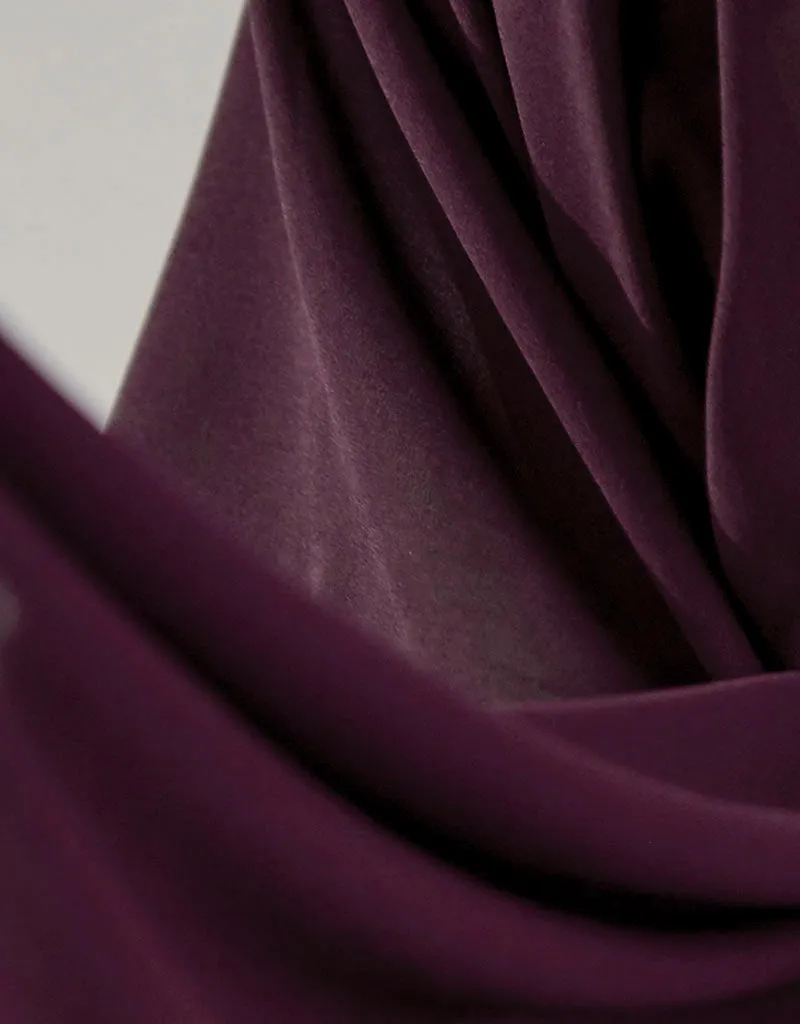 Chiffon Shawl - Shades of Dark Purple