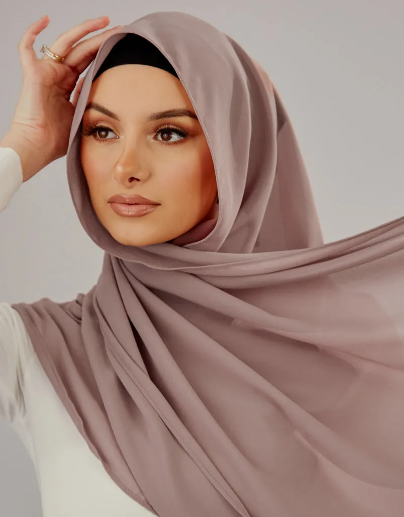 Chiffon Shawl - Shades of Light Purple