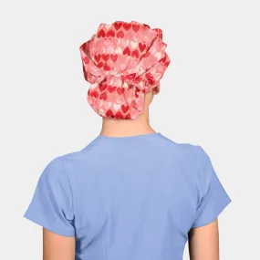 Crazy in Love - Bouffant Poppy Scrub Hats