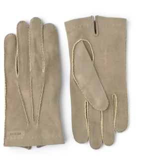 Damien Veg Tanned Chamois Unlined Gloves - Natural Gray